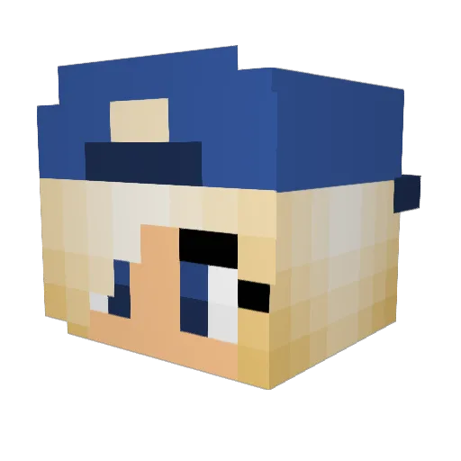 00_Izzy_00 Minecraft avatar head, 3D render