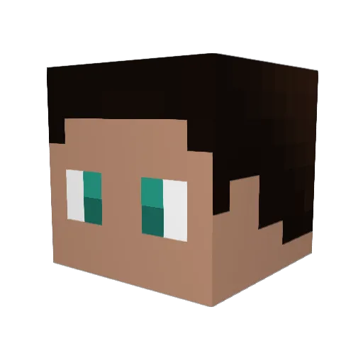 00firestar00 Minecraft avatar head, 3D render