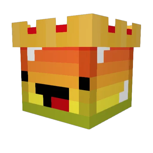 00gm4 Minecraft avatar head, 3D render