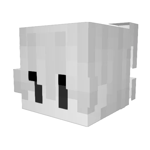 00mt Minecraft avatar head, 3D render