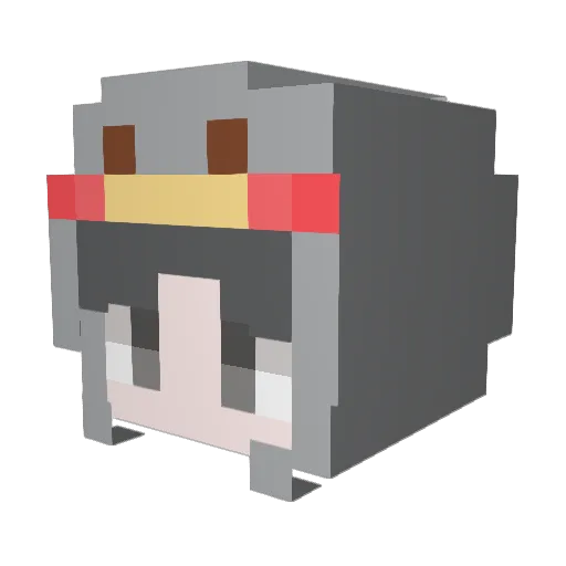 00my00 Minecraft avatar head, 3D render