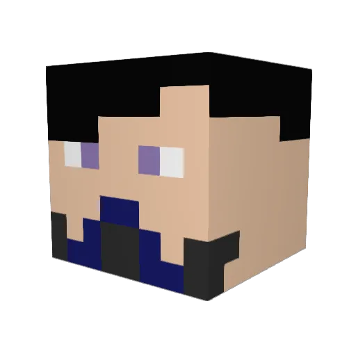 00tr Minecraft avatar head, 3D render