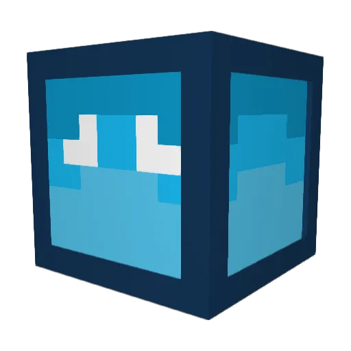 01001010001 Minecraft avatar head, 3D render