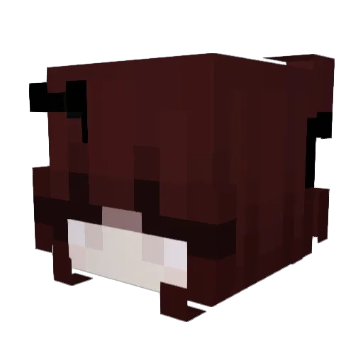 011001100 Minecraft avatar head, 3D render