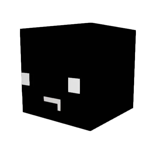0110101190 Minecraft avatar head, 3D render