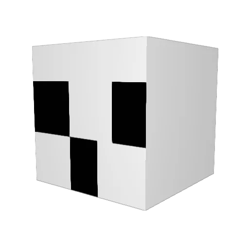 012jxs Minecraft avatar head, 3D render