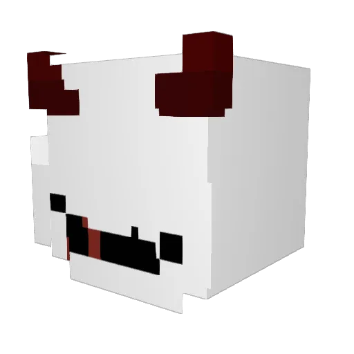 01423 Minecraft avatar head, 3D render