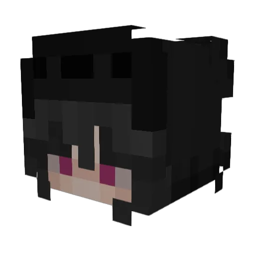 0164 Minecraft avatar head, 3D render