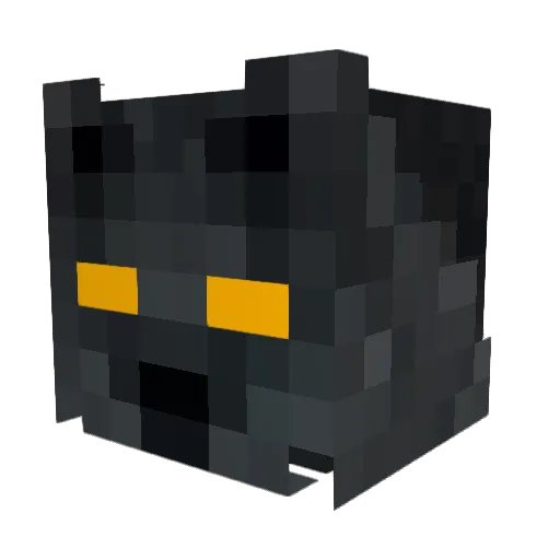 01920813 Minecraft avatar head, 3D render
