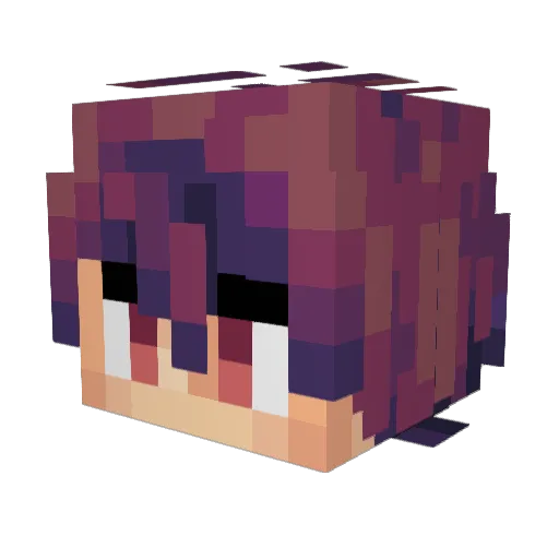 01ALFA Minecraft avatar head, 3D render