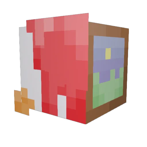 01Aki Minecraft avatar head, 3D render