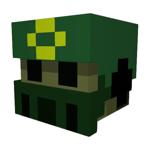 01Eierkopf Minecraft avatar head, 3D render