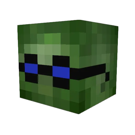 01King10 Minecraft avatar head, 3D render