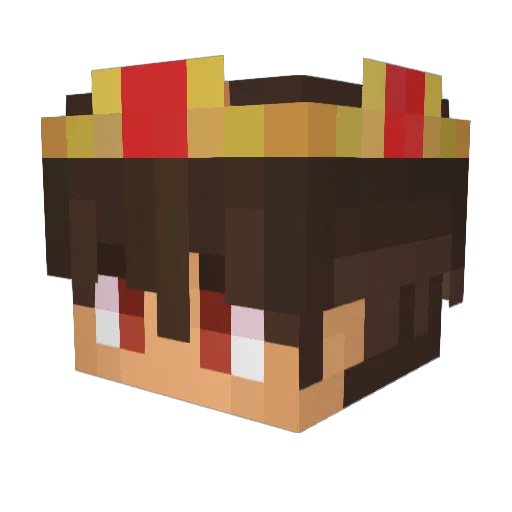 01MARLON_ Minecraft avatar head, 3D render