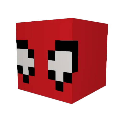 01Percy Minecraft avatar head, 3D render
