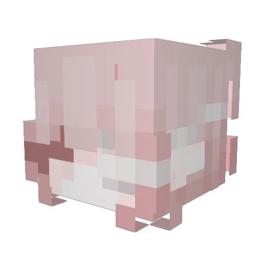 01Supreme Minecraft avatar head, 3D render