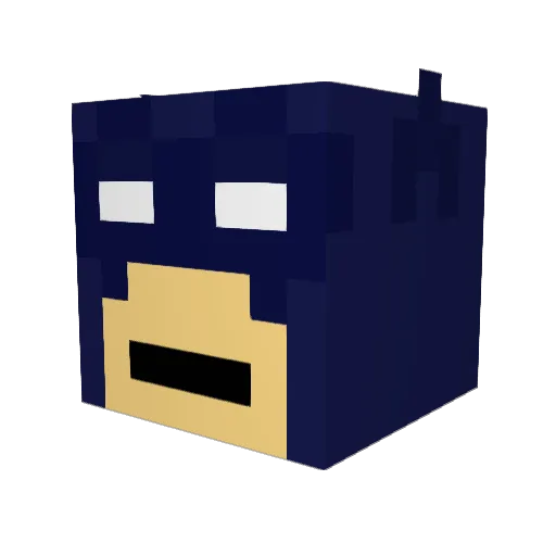 01bubba Minecraft avatar head, 3D render