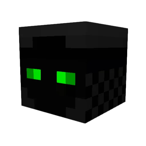 01erda Minecraft avatar head, 3D render