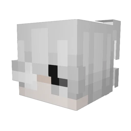 01fn Minecraft avatar head, 3D render