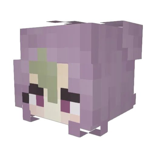 01ivine Minecraft avatar head, 3D render