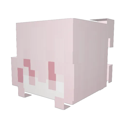 021126 Minecraft avatar head, 3D render