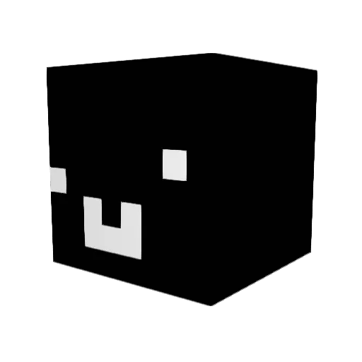 022xilot Minecraft avatar head, 3D render