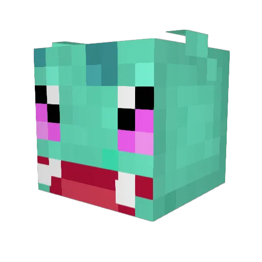 024senoChcnuP Minecraft avatar head, 3D render