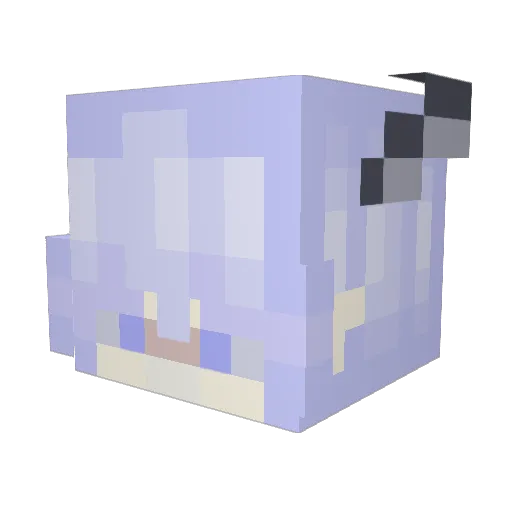 02Dharma Minecraft avatar head, 3D render