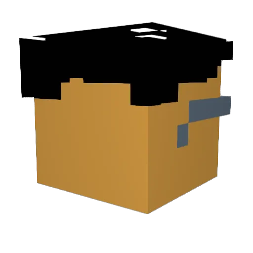 02G Minecraft avatar head, 3D render