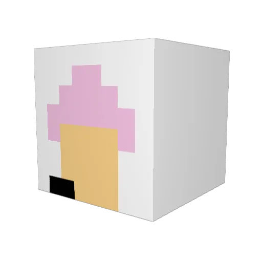 02Predator Minecraft avatar head, 3D render