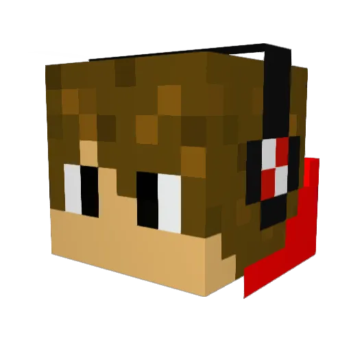 02Vik02HD Minecraft avatar head, 3D render