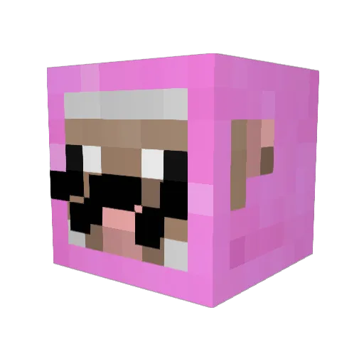 02aasvi Minecraft avatar head, 3D render
