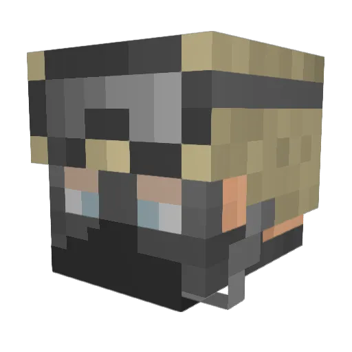 02kartoshka02 Minecraft avatar head, 3D render