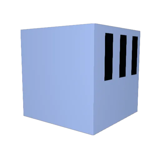 02o7 Minecraft avatar head, 3D render
