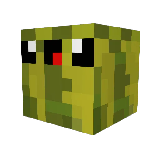 02superspeedy Minecraft avatar head, 3D render