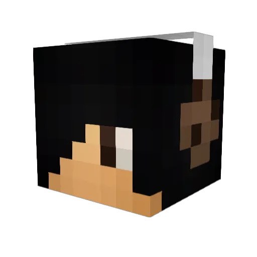 037_kil Minecraft avatar head, 3D render