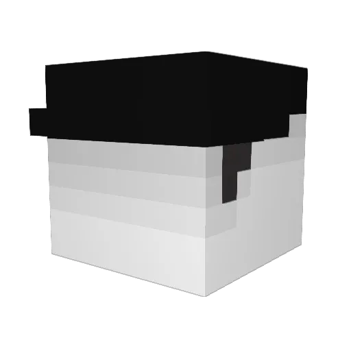 038_108 Minecraft avatar head, 3D render