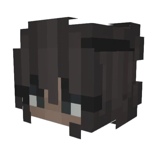 03Evo Minecraft avatar head, 3D render