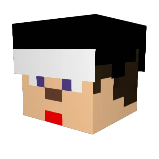 03Jaz Minecraft avatar head, 3D render