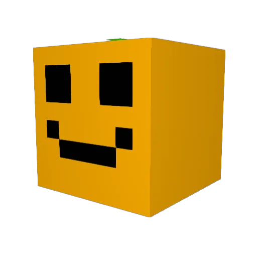 03_Isaac Minecraft avatar head, 3D render