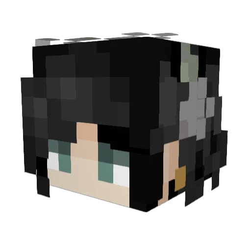 03alexp Minecraft avatar head, 3D render
