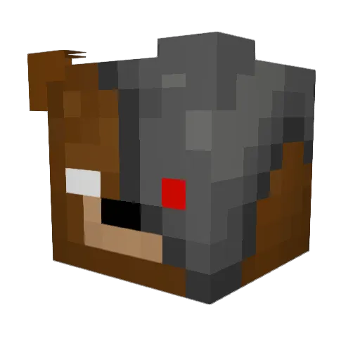 03ay Minecraft avatar head, 3D render