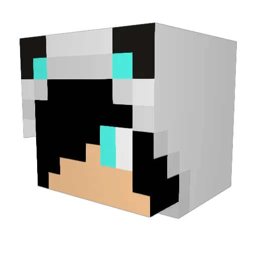 03lasse Minecraft avatar head, 3D render