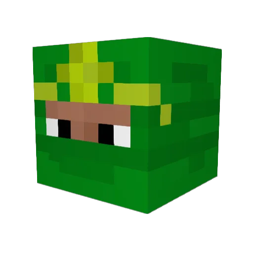 0444k Minecraft avatar head, 3D render