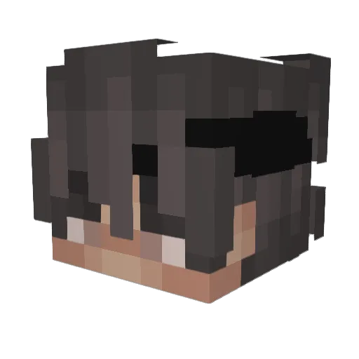 044dimas Minecraft avatar head, 3D render