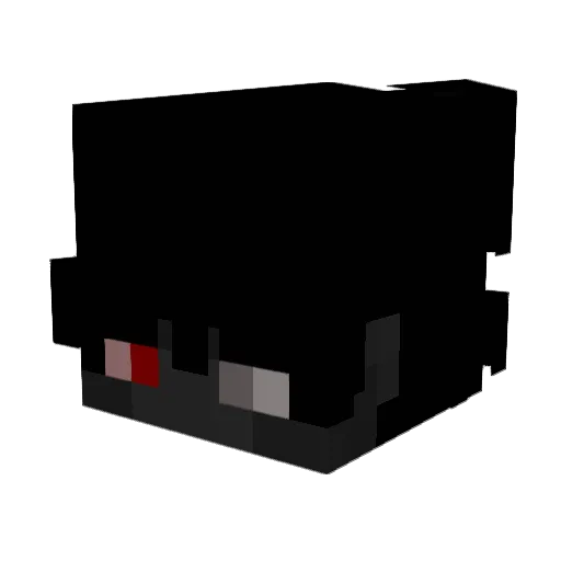 04N_ Minecraft avatar head, 3D render