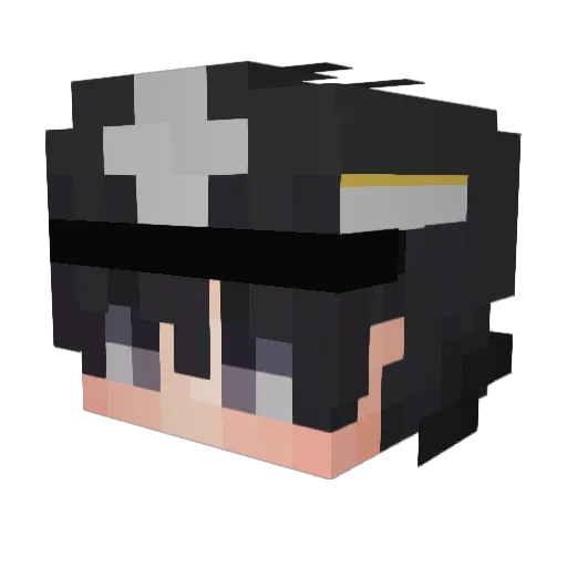 04Nxco_ Minecraft avatar head, 3D render