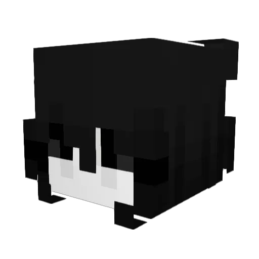 04Sho Minecraft avatar head, 3D render