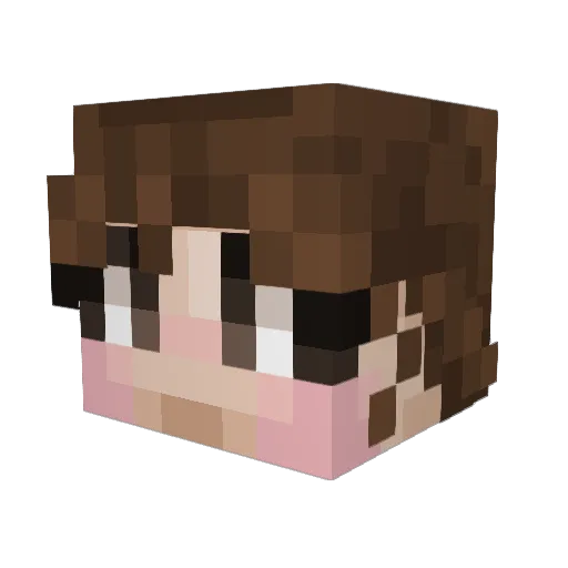 04beph Minecraft avatar head, 3D render