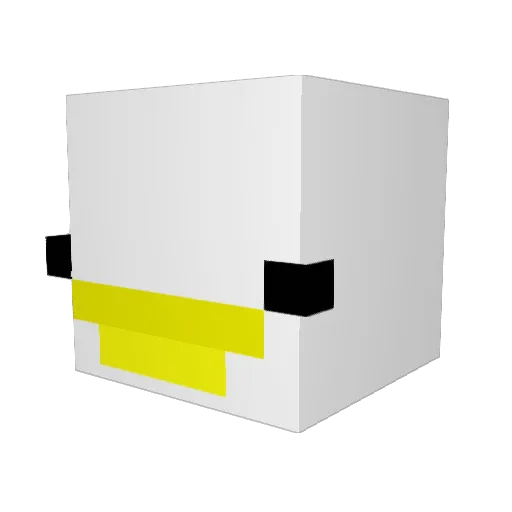 0505Luke Minecraft avatar head, 3D render
